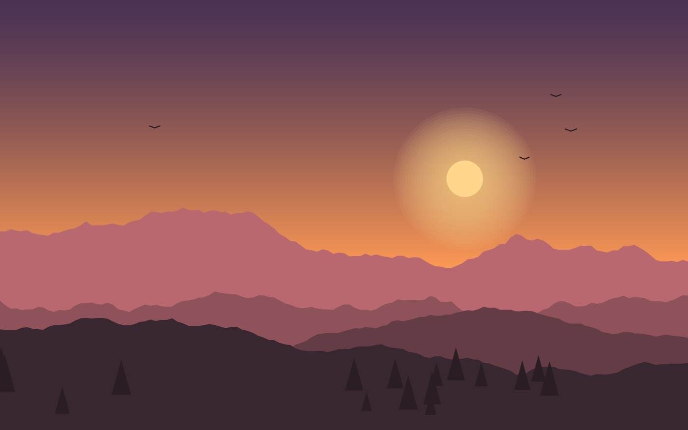 Landschaftsillustration