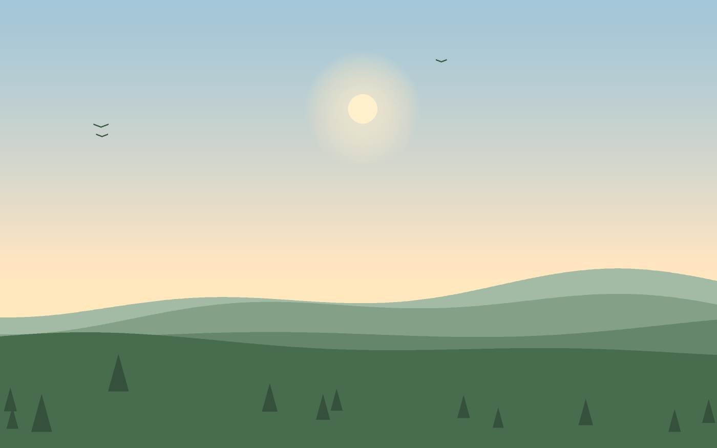 Ilustración de un paisaje