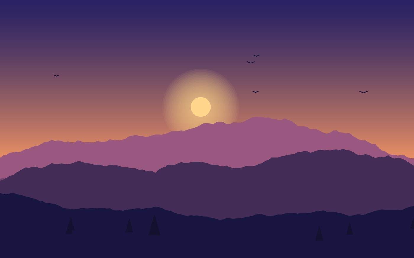 Ilustración de un paisaje