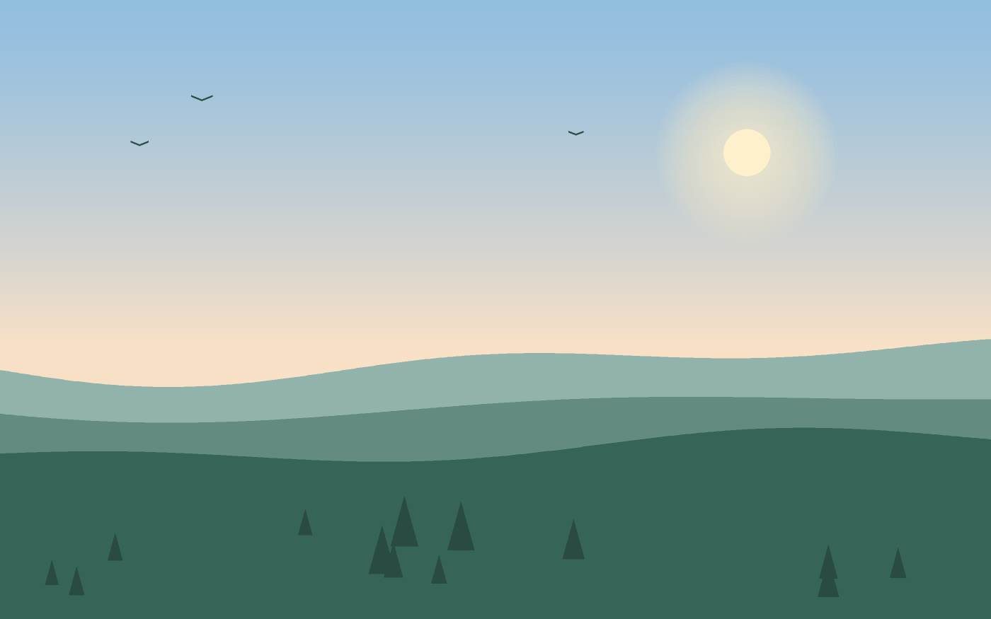 Ilustración de un paisaje