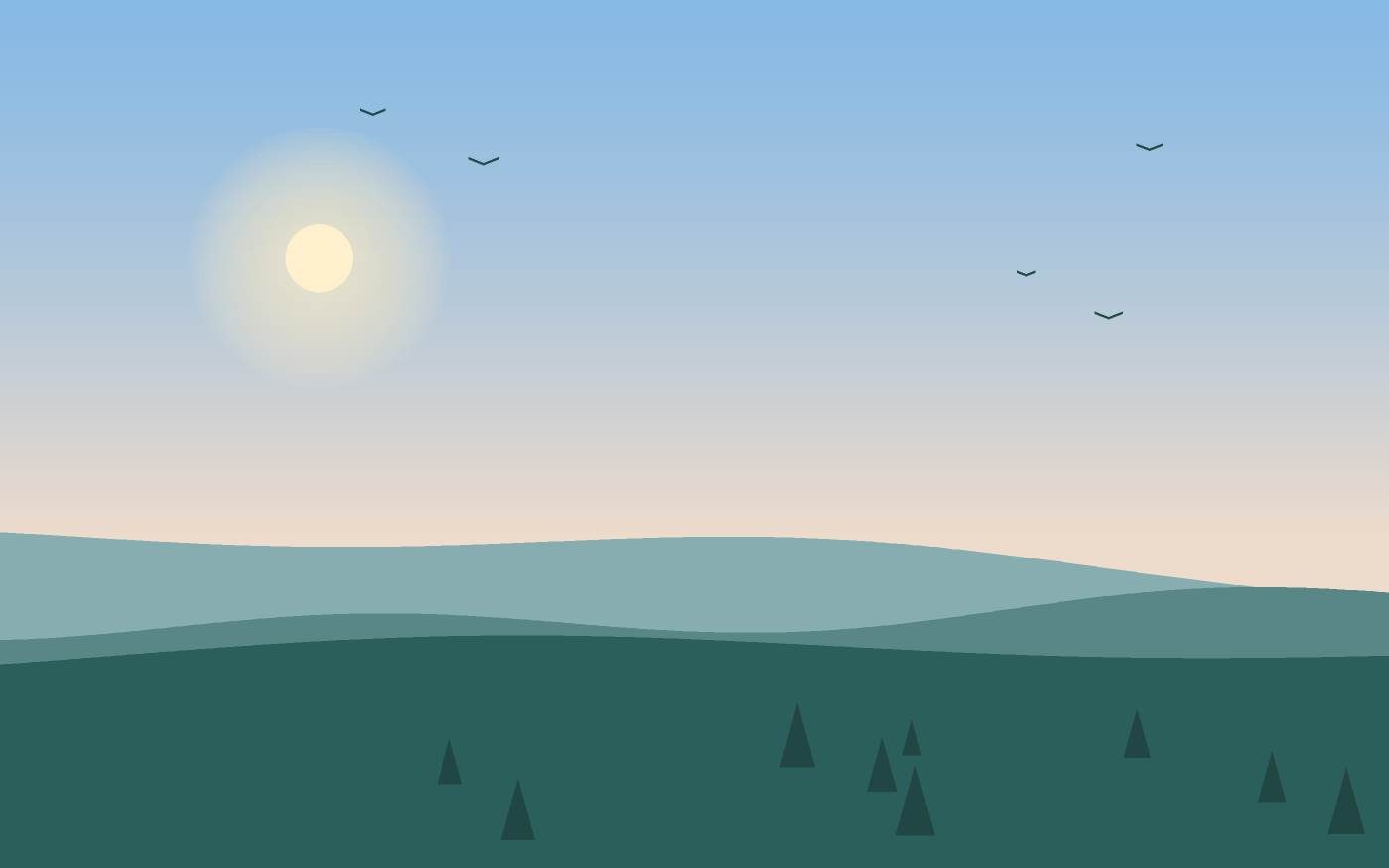 Illustrazione di un paesaggio