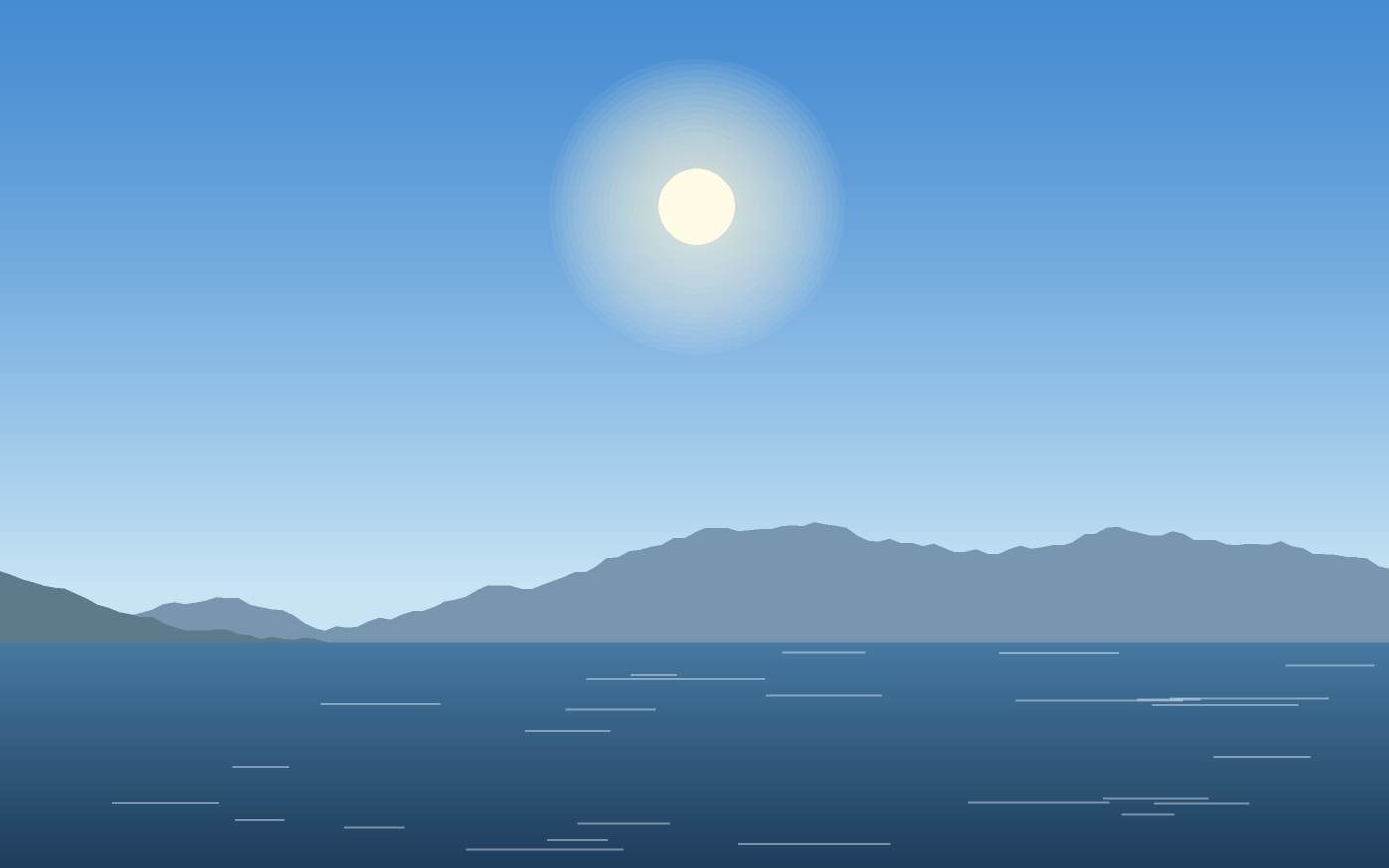 Ilustração de uma paisagem